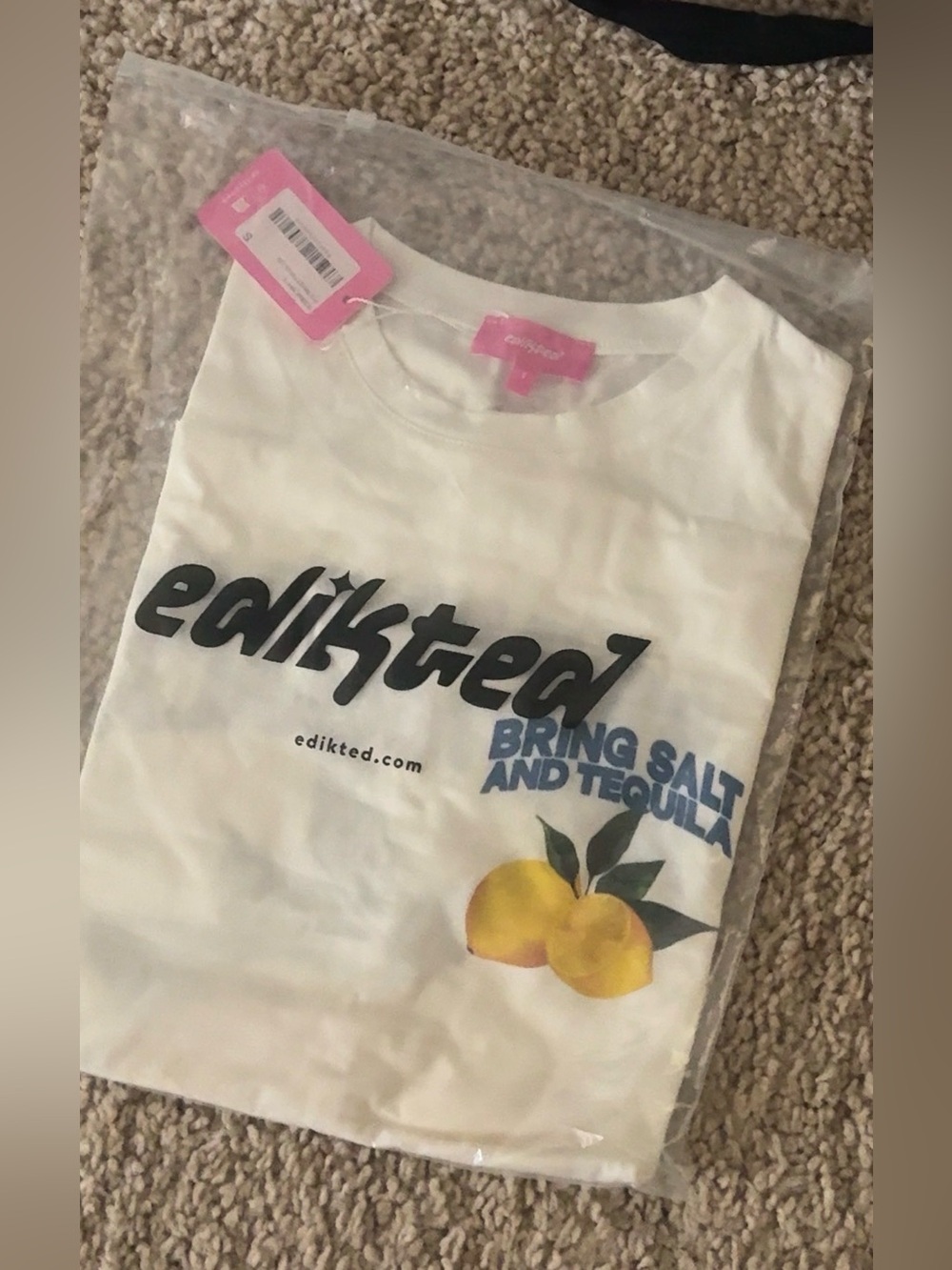 NWT Editked “Bring Salt & Tequila” Tee